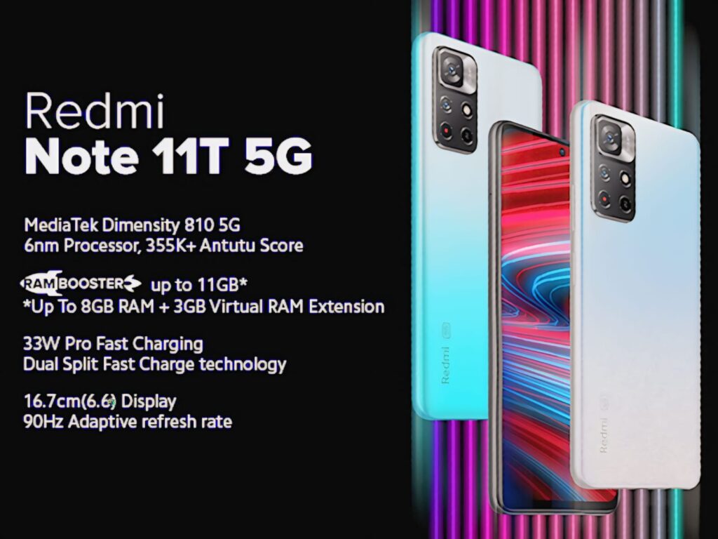 redmi note 11T 5G